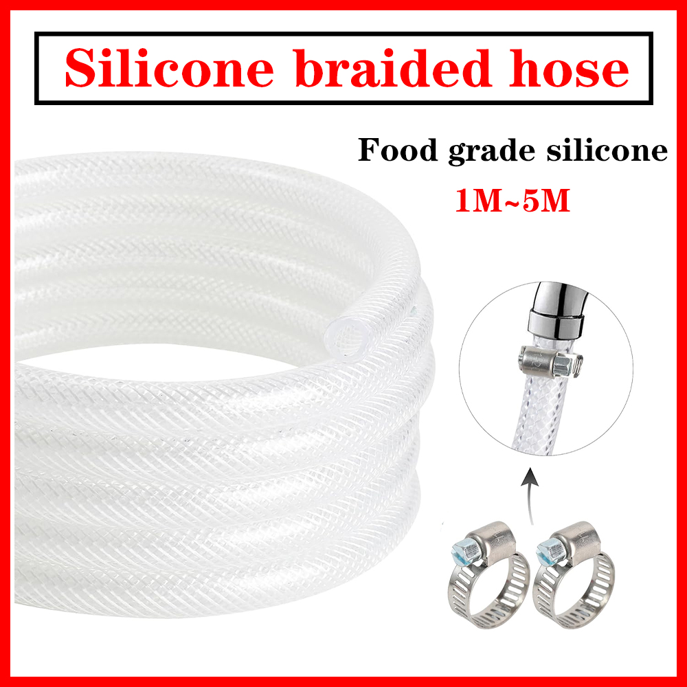 Flexible Hose Braided - Hogedruk gevlochten doorzichtige PVC vinyl slang