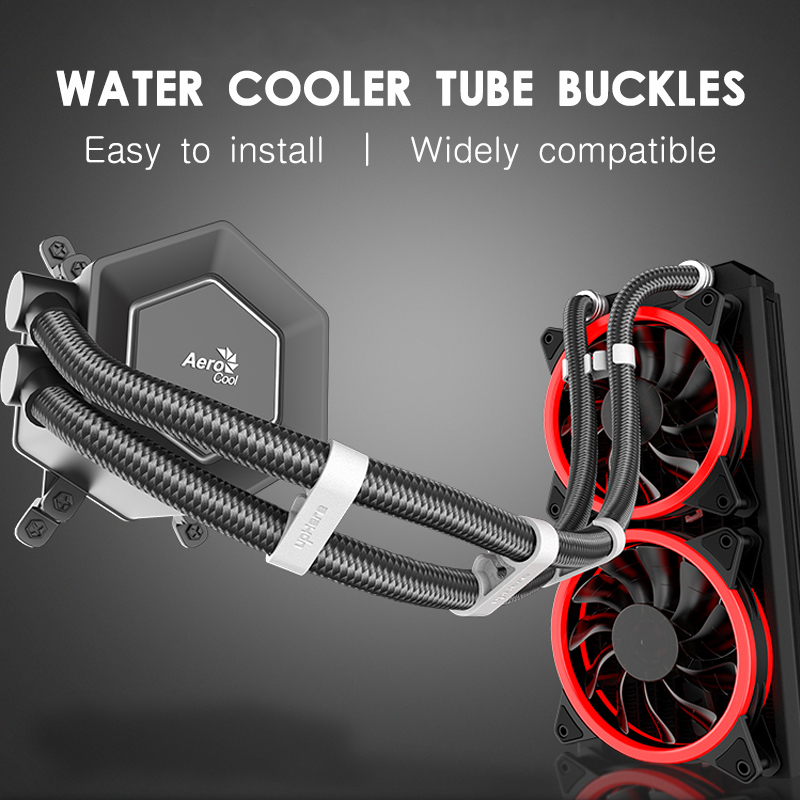 Plastic Pipe Clip - Jumpeak Universele Computer Waterkoeler Buis Pijp
