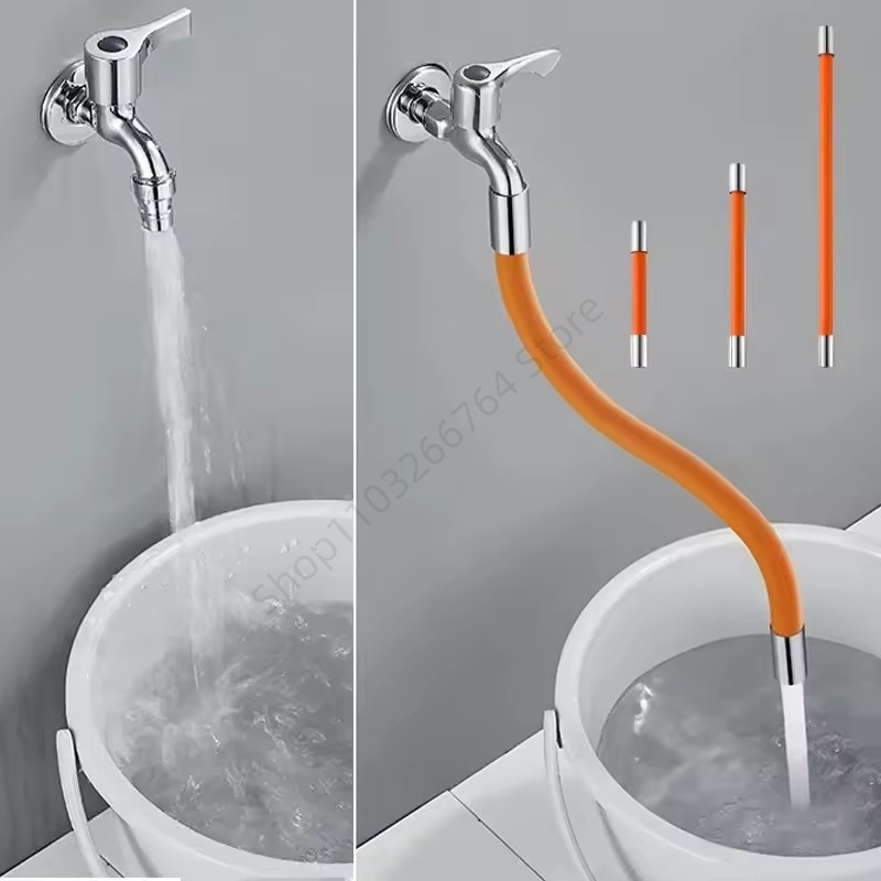 Flexible Hose Braided - 360 ° Draaibare universele keukenkraan verlengstuk,