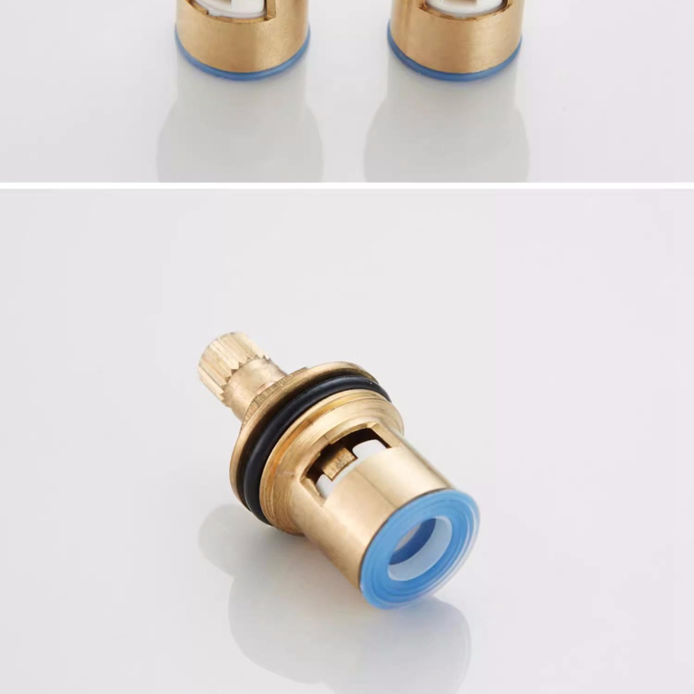 Basin Mixer Cartridge - Vervangende keramische kraanventielkern Duurzame messing waterkraanpatroon