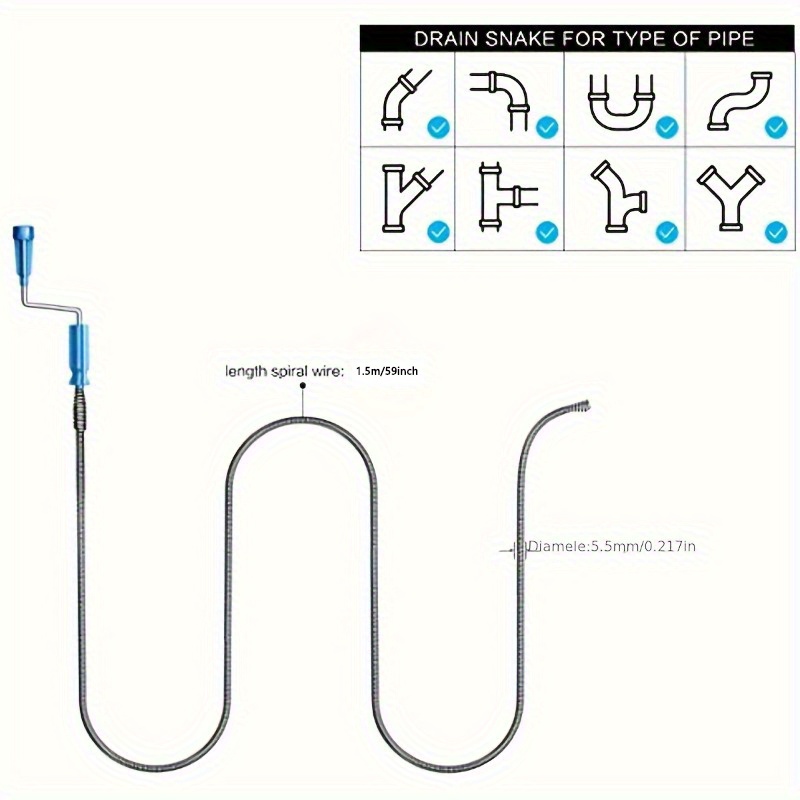 Telescopische flexibele stalen - Drain Snake Flexible recensie en prijs