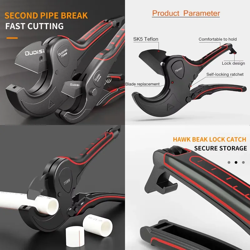 Pijpsnijder 42mm-75mm Aluminiu - Pipe Cutter Ratchet recensie en prijs