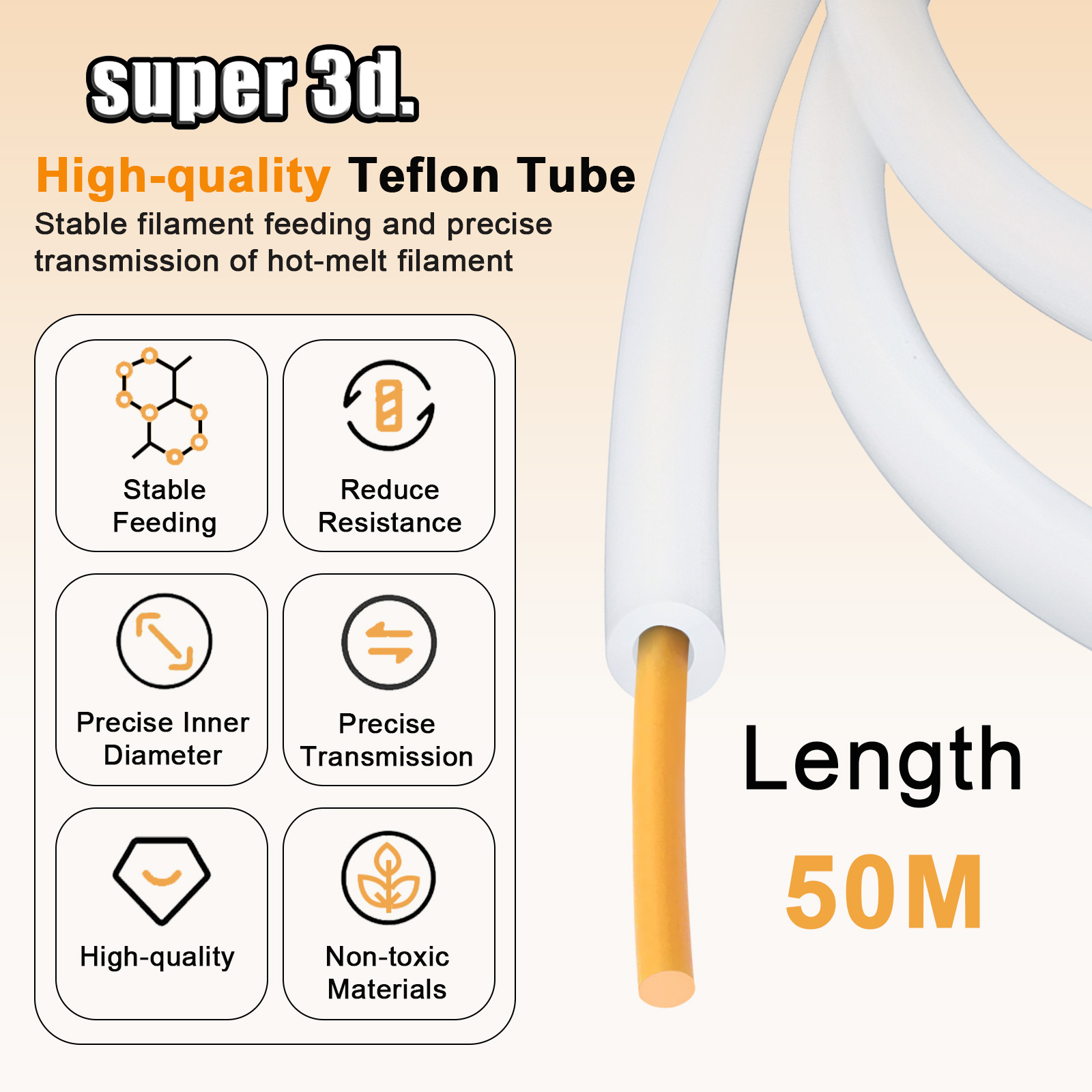 PTFE Buis 3D Printer 2.5mm 4mm - Ptfe Tape Thread recensie en prijs