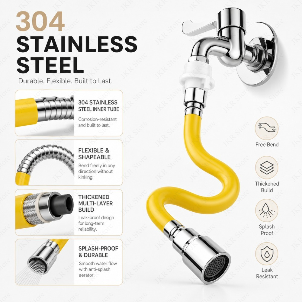 Verstelbare roestvrijstalen kr - Flexible Hose Braided recensie en prijs
