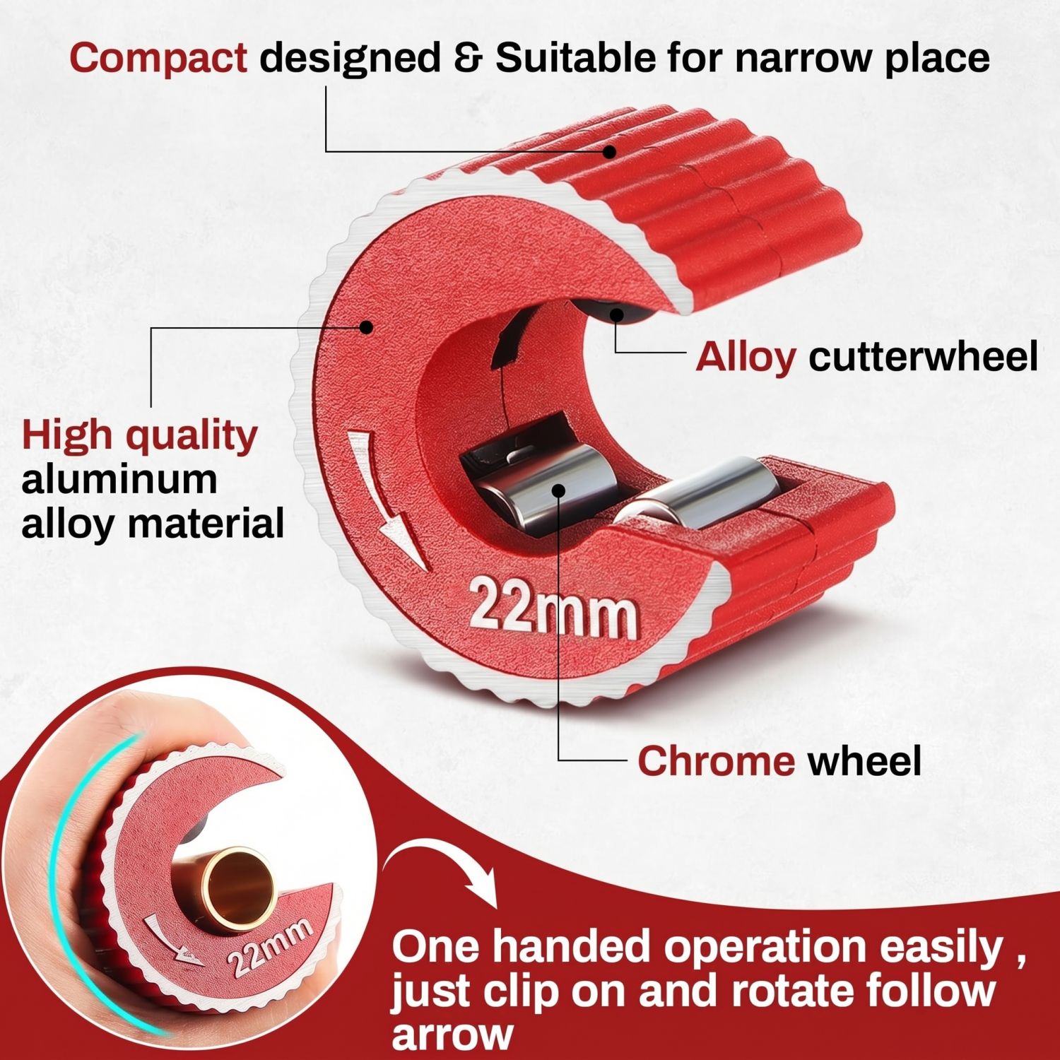 Koperen buisafsnijderset 3-del - Pipe Cutter Ratchet recensie en prijs