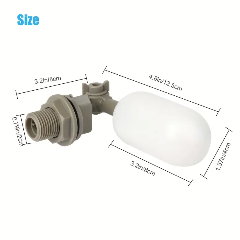 4 Stuks Boerderij Vee Plastic  - Float Ball Valve recensie en prijs