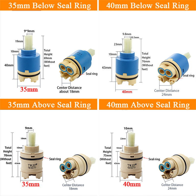 Tap Mengen Hoge Spool Valve 35 - Basin Mixer Cartridge recensie en prijs