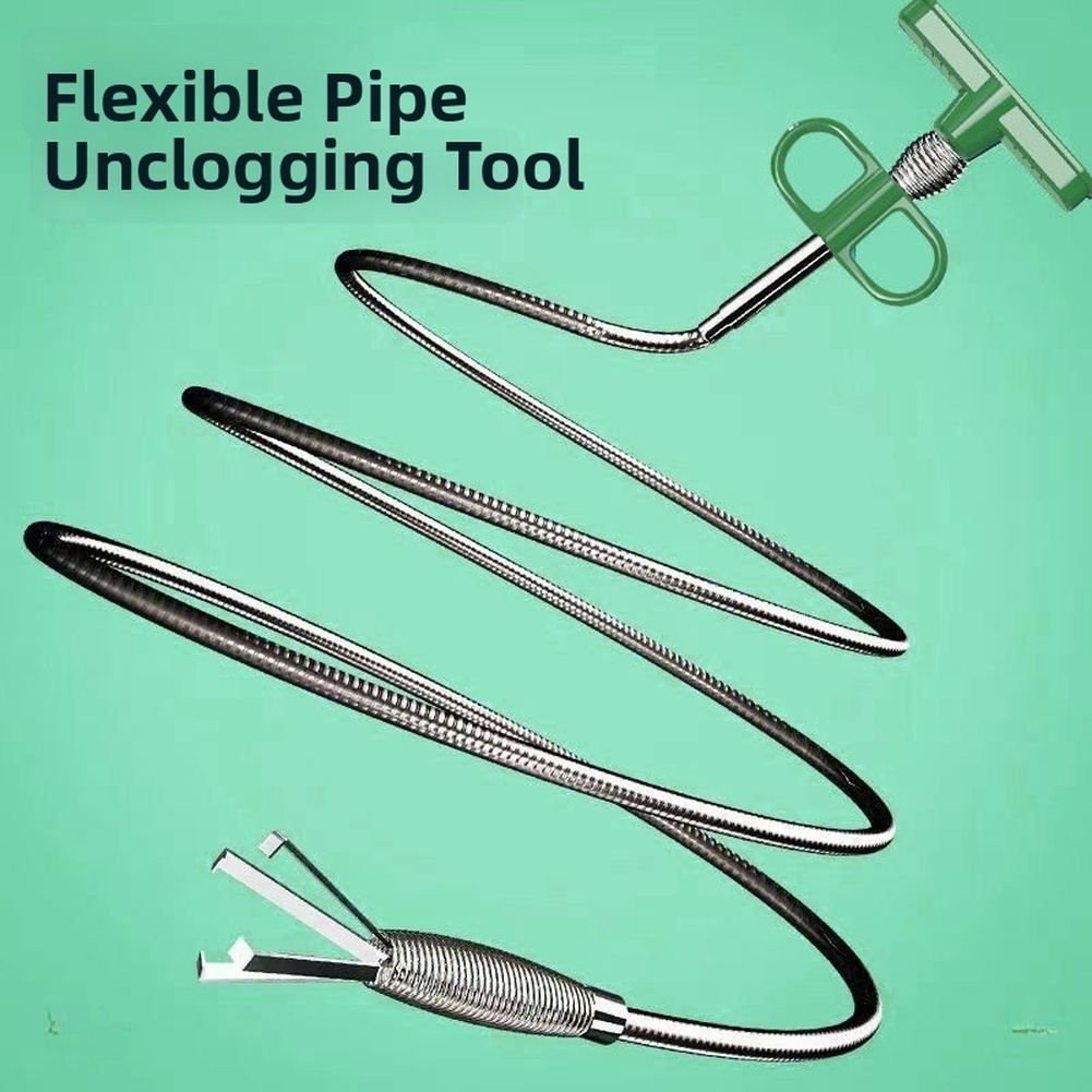 Groene afvoerontstopper met kl - Drain Snake Flexible recensie en prijs