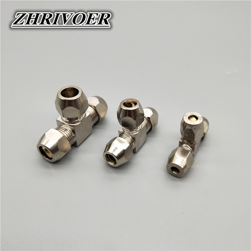 1Pcs Fittingen Messing T Type  - Compression Fitting Brass recensie en prijs